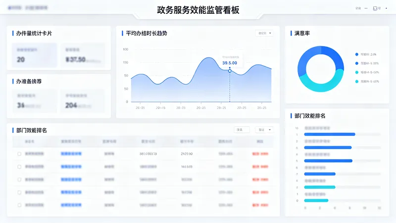 效能监管模块界面