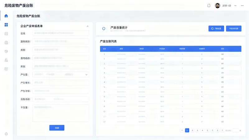 危险废物全过程管理系统