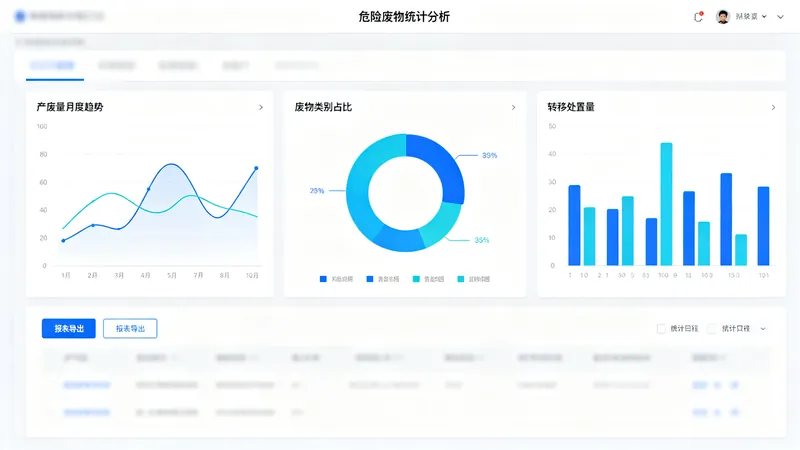 统计分析模块界面